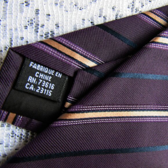 Hugo Boss Men Silk Tie, Striped - Picture 2 of 4